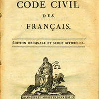 Foto des Buchausschnitts "Code Civil des Francais"