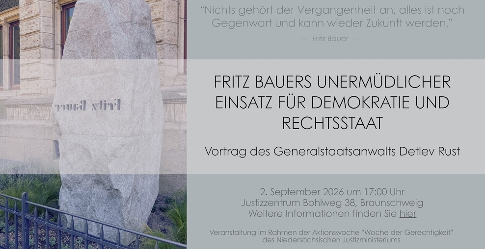 Generalstaatsanwaltschaft, Vortrag, Oberlandesgericht, Einsatz für Demokratie, Rechtsstaat